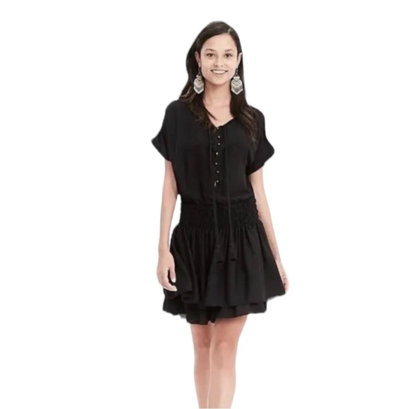 Banana Republic Dresses & Skirts - 🌺BANANA REPUBLIC Tassel Dress in Classic Black Size Small. NWOT🌺